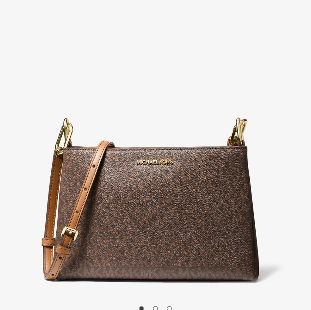 MICHAEL KORS TRISHA Medium Logo Crossbody bag ( NWT)